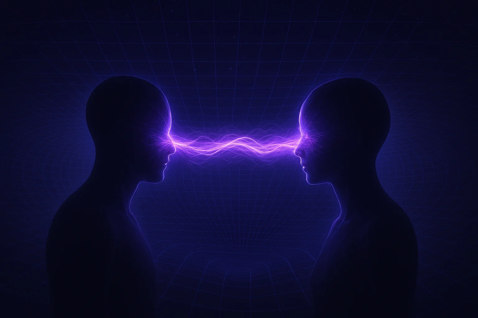 Ilustrasi energi dan koneksi pikiran